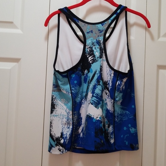 Xersion Blue Workout Top - Picture 3 of 5